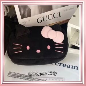 HELLO KITTY Black Cosmetic Bag